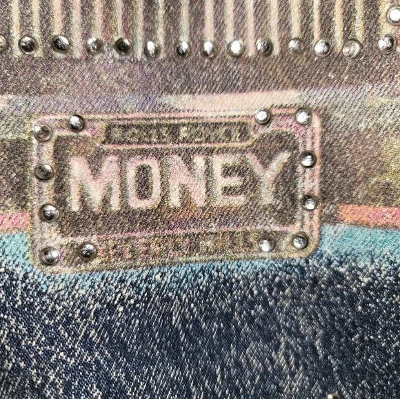 DENIM Vintage Hand painted  Jacket - Picture 8 of 14